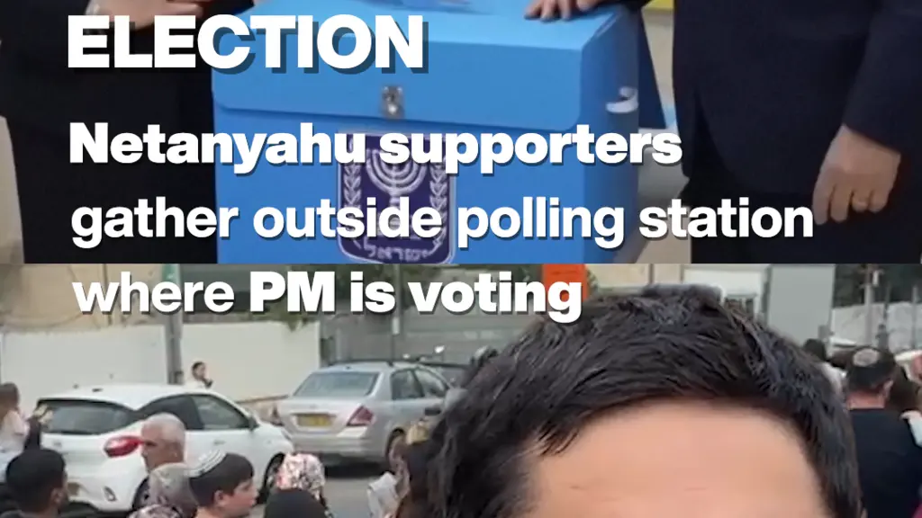 Suspectorii lui Netanyahu se adună în fața secției de votare